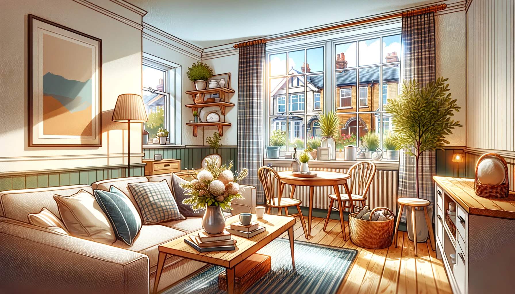Interior view of a UK home prepared for sale, highlighting a vendor's duty to present an appealing property to potential buyers in the house sale process