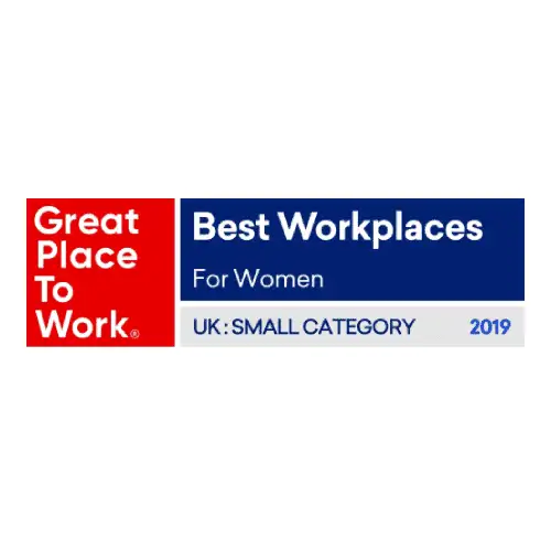 Great Place to Work: Best Workplaces for Women, UK Small Category 2019