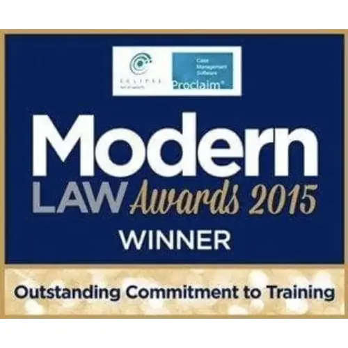 Modern Law Awards 2015: Winner, Outstanding Commitment to Training