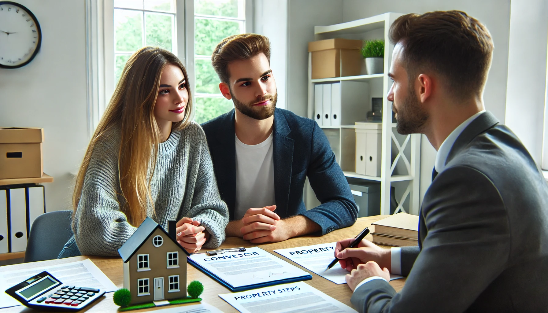 Homebuyers Consulting with Their Conveyancer
