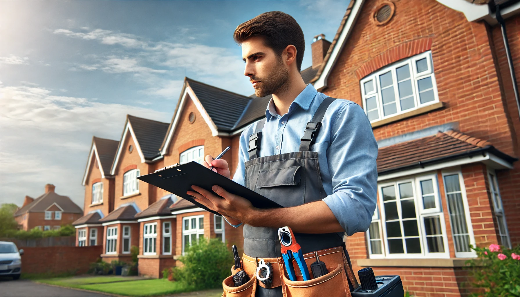 Surveyor Conducting a Property Inspection