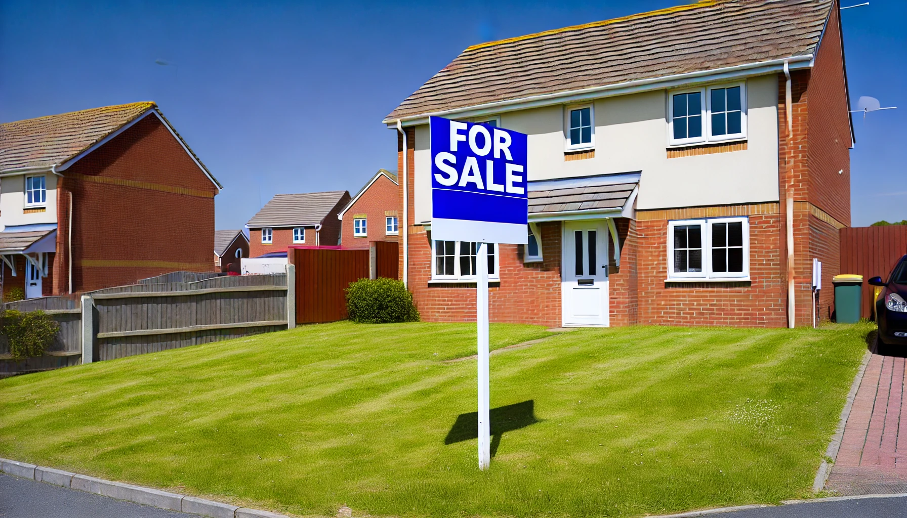 Modern UK home for sale, highlighting gazump risk